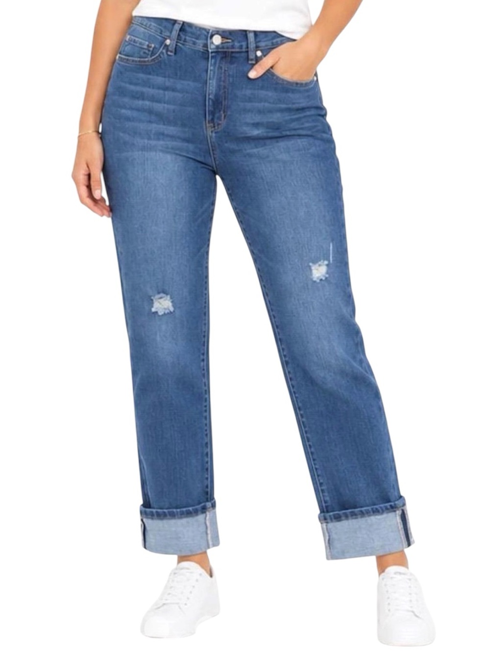 Nanette Lepore Amour Slim Boyfriend Jeans Size 14